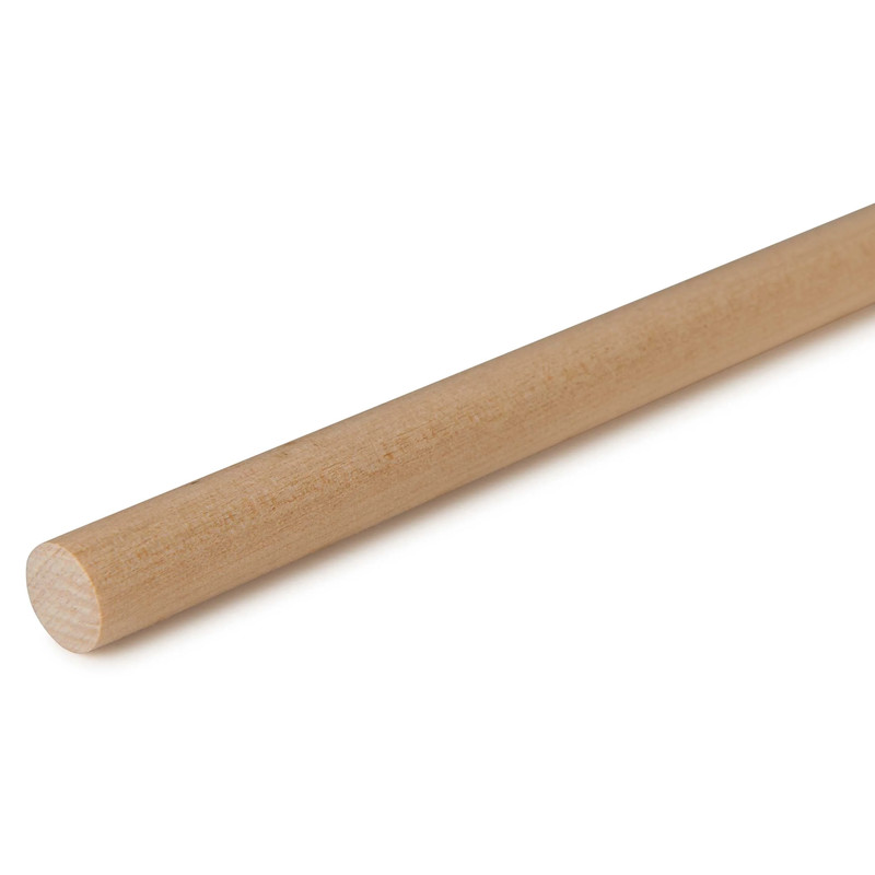 36" Round Wood Dowel - Species:Birch - Diameter:1/2"